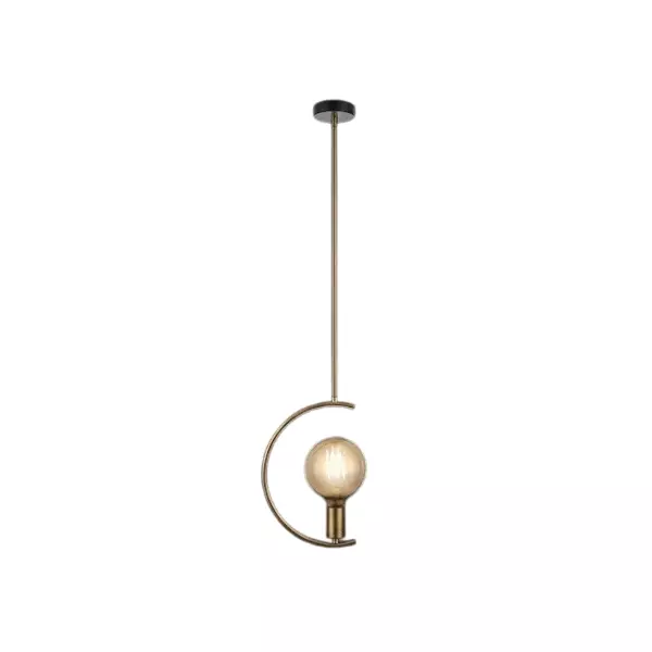 Havells Questo Pendant 1LS, E27 Base Cap in Gold Color, LHFIAYD1TN1T007 (Without Bulb)