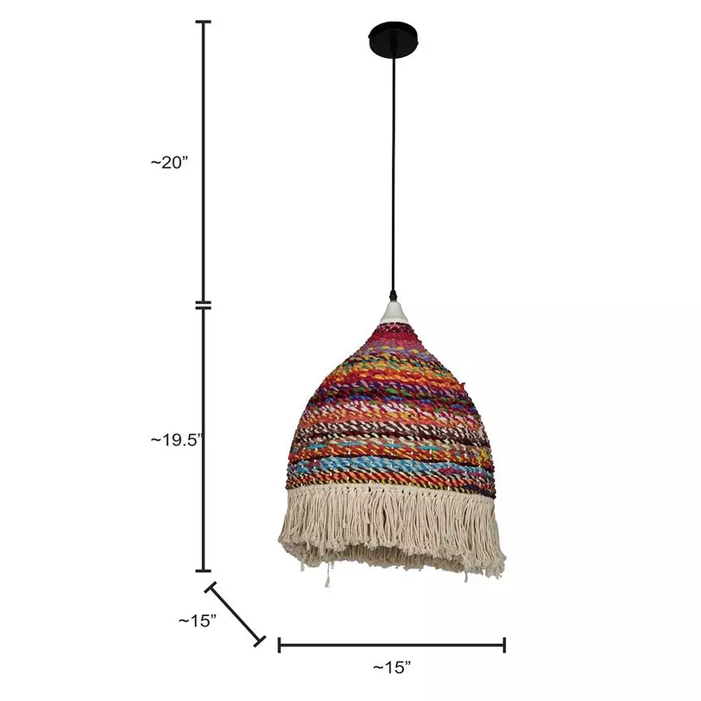fos-lighting-hanging-light-multicolored-repurposed-fabric-macrame-dome-pendant-lamp