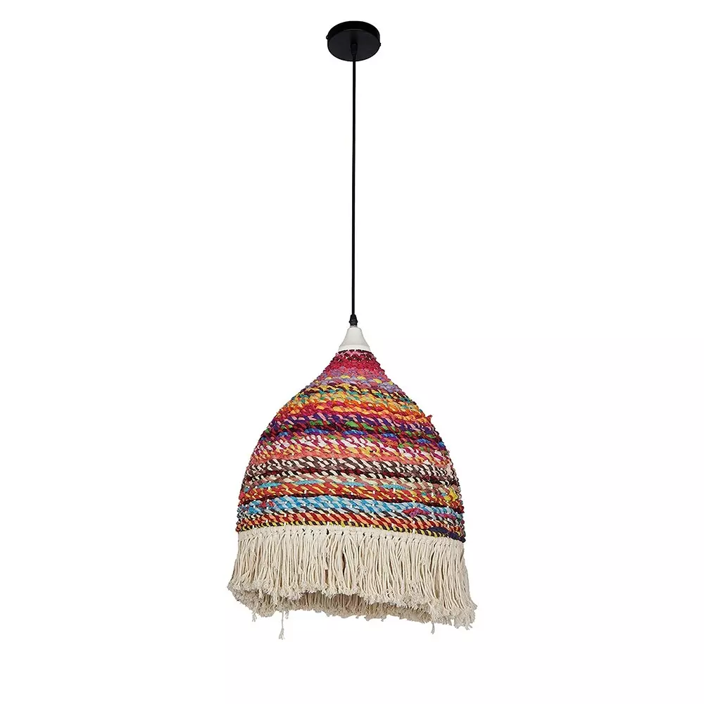 fos-lighting-hanging-light-multicolored-repurposed-fabric-macrame-dome-pendant-lamp