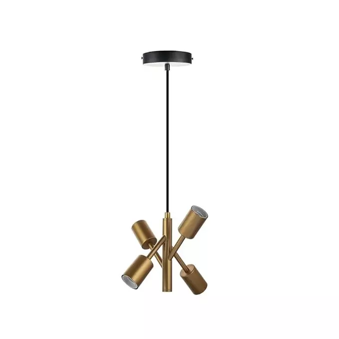 Havells Omni Pendant 3LS, E27 Base Cap in Gold Color, LHFIAWD3TN1T021 (Without Bulb)