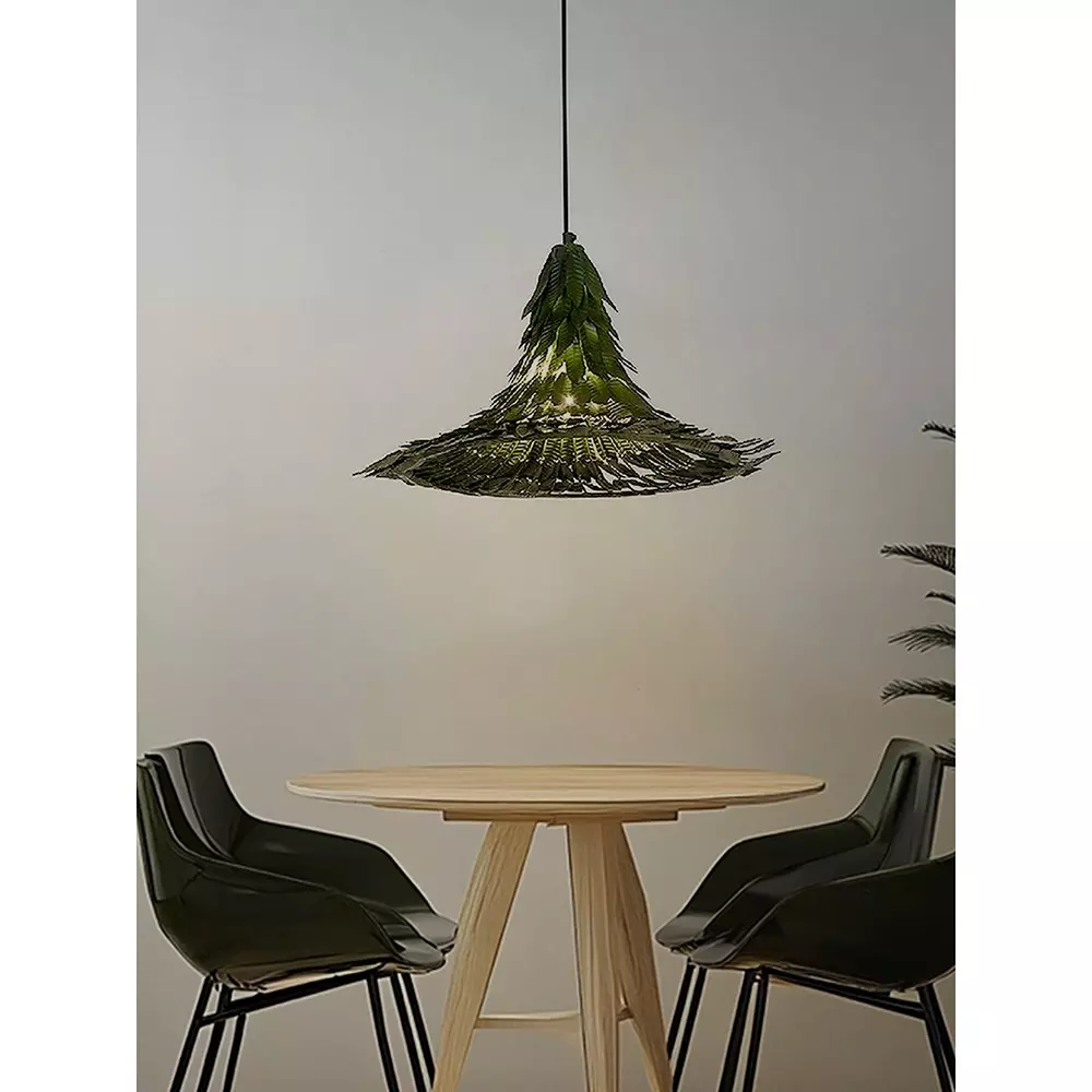 fos-lighting-hanging-light-green-leaves-trumpet-pendant-light