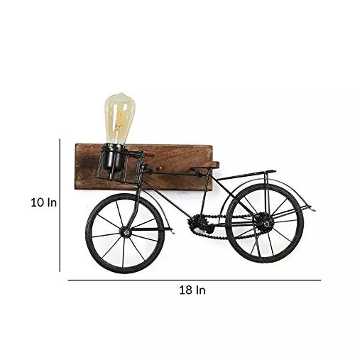 ELIANTE Hanging Ceiling Pendant Light Wood AC Ceiling Mount Without Bulb, Antique Cycle