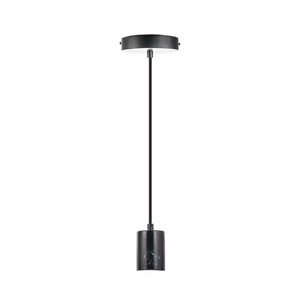Havells Radia Pendant 1LS, E27 Base Cap in Black Color, LHFIAYD1TN1K007 (Without Bulb)