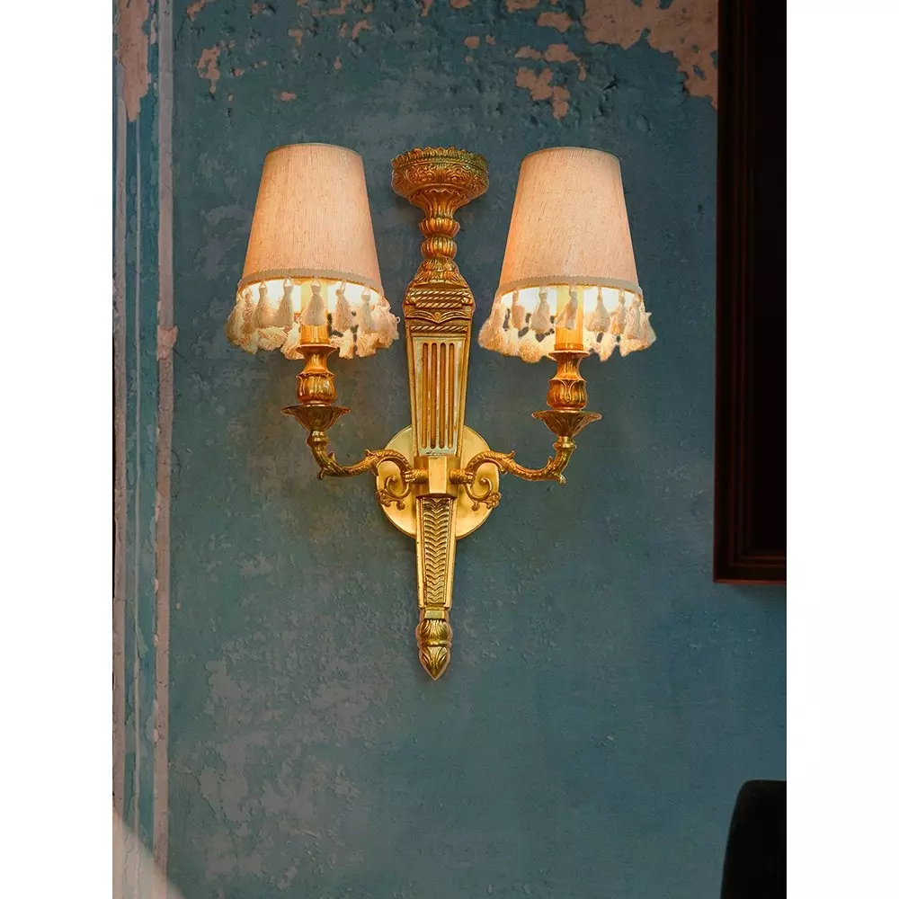 fos-lighting-wall-light-regal-golden-glow-matt-brass-aluminium-wall-sconce-with-tassel-shades