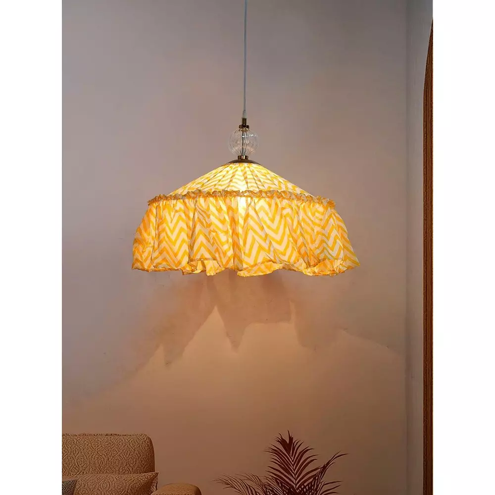 fos-lighting-hanging-light-english-yellow-chevron-fabric-pendant-light-with-borosilicate-glass-accent