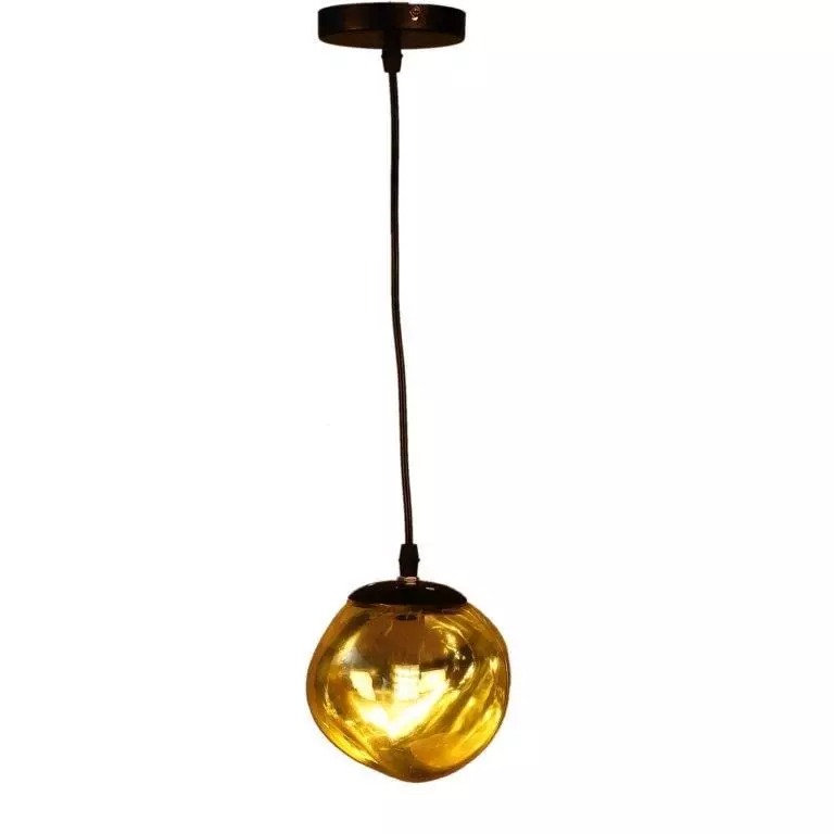ELIANTE Gloomy Hanging Light Black Metal AC Semi Flush Mount