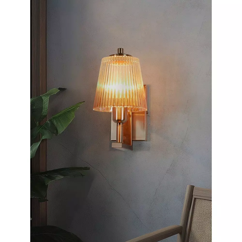 fos-lighting-wall-light-modern-copper-and-glass-ribbed-wall-sconce