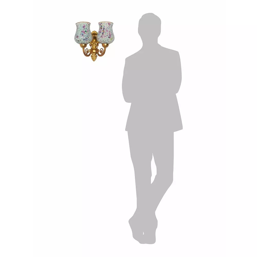 fos-lighting-wall-light-traditional-aluminium-and-glass-wall-sconce-in-matte-gold-finish-with-multicolored-mosaic