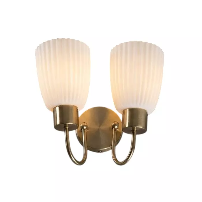 Havells Venz Decorative Wall Light Fixture 2LS ABR for 7.5 W LED Filament Lamp with E27 Base, LHFOBCD2TZ1O7X5 (Without Bulb)