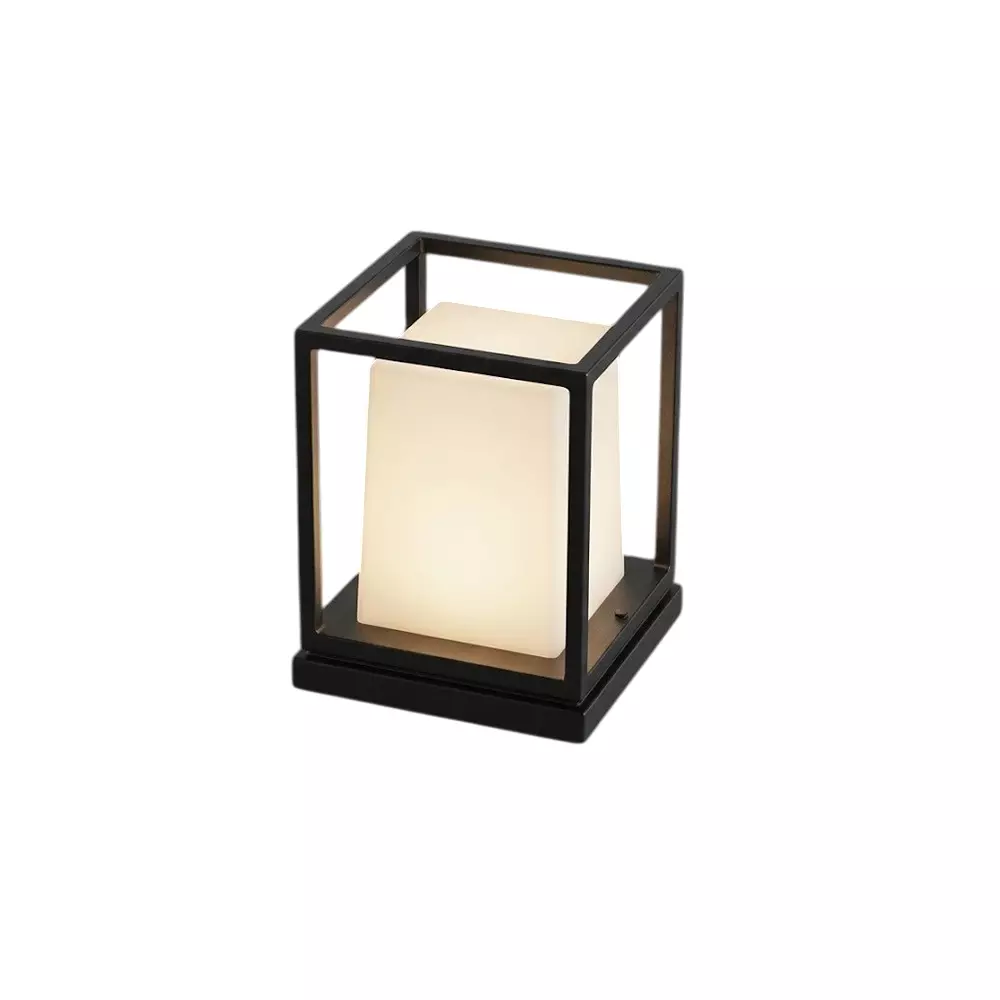 Havells Sleeklit Decorative Gate Light Fixture in Black Finish for Retrofit 7.5 W A60 LED Filament Lamp with E27 Base, LHFHBBDDTB5K007 (Without Bulb)