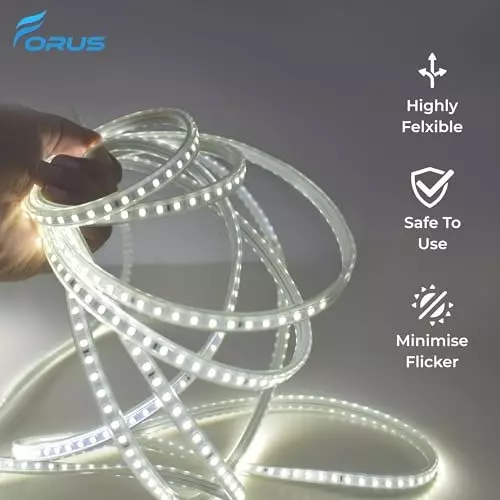 FORUS LED Rope Light Cool White Length 10 m