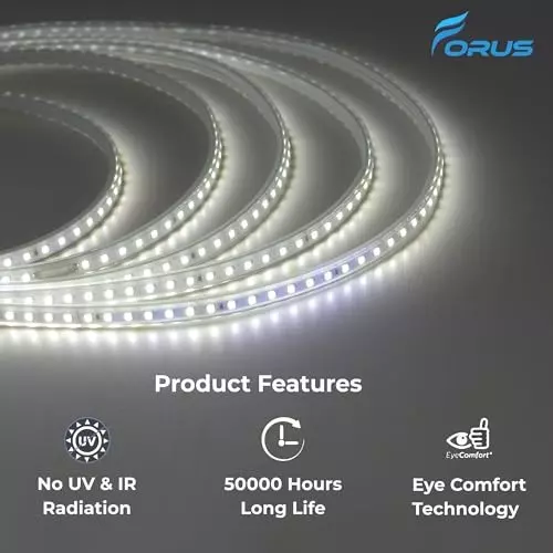 FORUS LED Rope Light Cool White Length 10 m