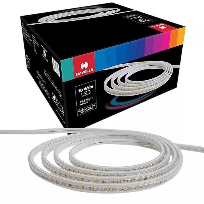 Havells Flexion LED AC Rope 144D Strip Green, IP65 and 50 m Length, LHEHBQPHTN6F400