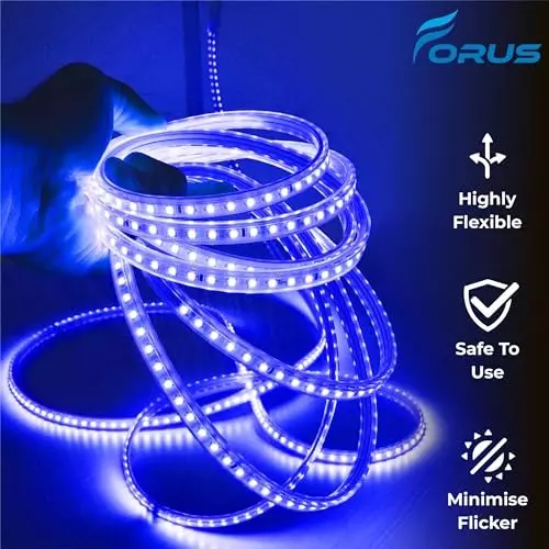 FORUS LED Rope Light Blue Length 30 m