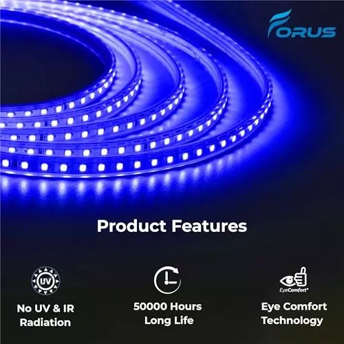 FORUS LED Rope Light Blue Length 30 m