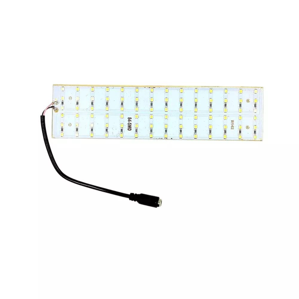 Invento LED Strip Light White 84 SMD 30 W 12 V 200x50x2.5 mm Board Size Aluminium with 5.5 mm DC Jack, ISC 1005-X1 (Pack of 2 Pcs)