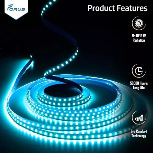 forus-led-strip-light-5-m-length-120-ledsm-12-v-dc-ice-blue-fe5mstriplight-iceblue-1pc