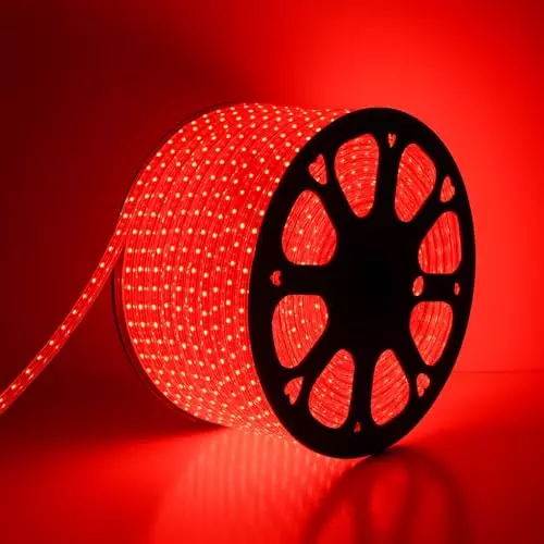 Humora LED Rope Light 50 m Energy Efficient Flexible Decorative Lighting 10 W Waterproof Copper Red