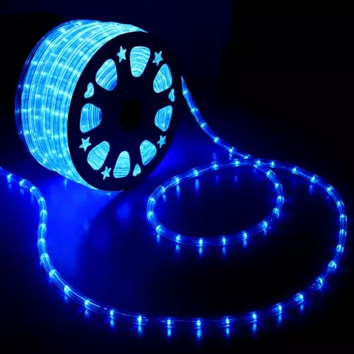 Humora LED Rope Light 50 m Energy Efficient Flexible Decorative Lighting 10 W Waterproof Copper Blue