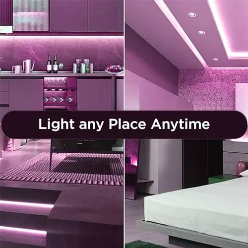 FORUS LED Rope Light Pink Length 20 m