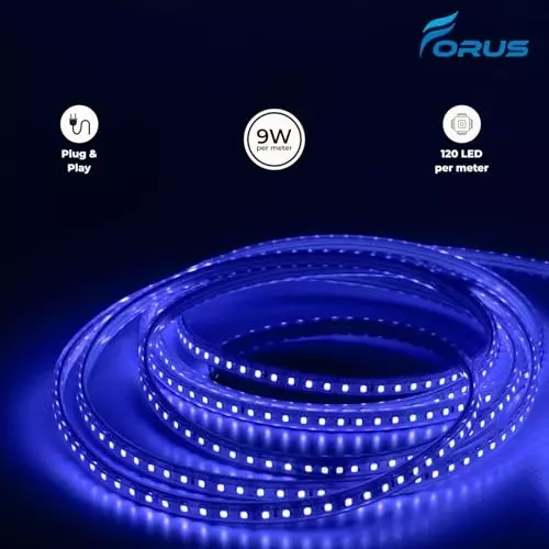 FORUS LED Rope Light Blue Length 25 m