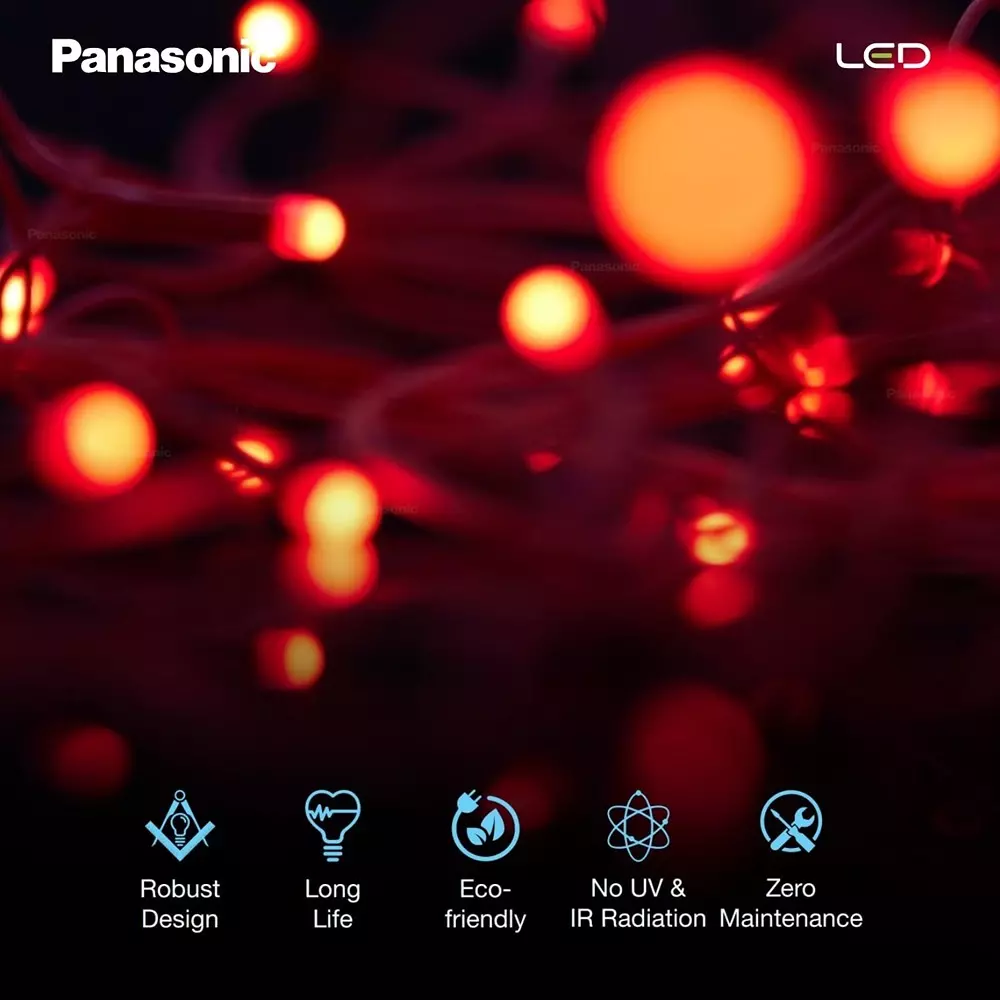 Panasonic String Light Red 10 m, PLLM0103R
