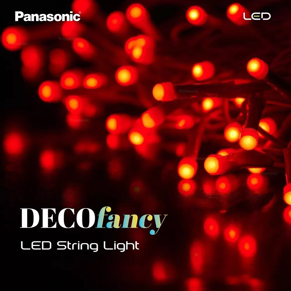 Panasonic String Light Red 10 m, PLLM0103R