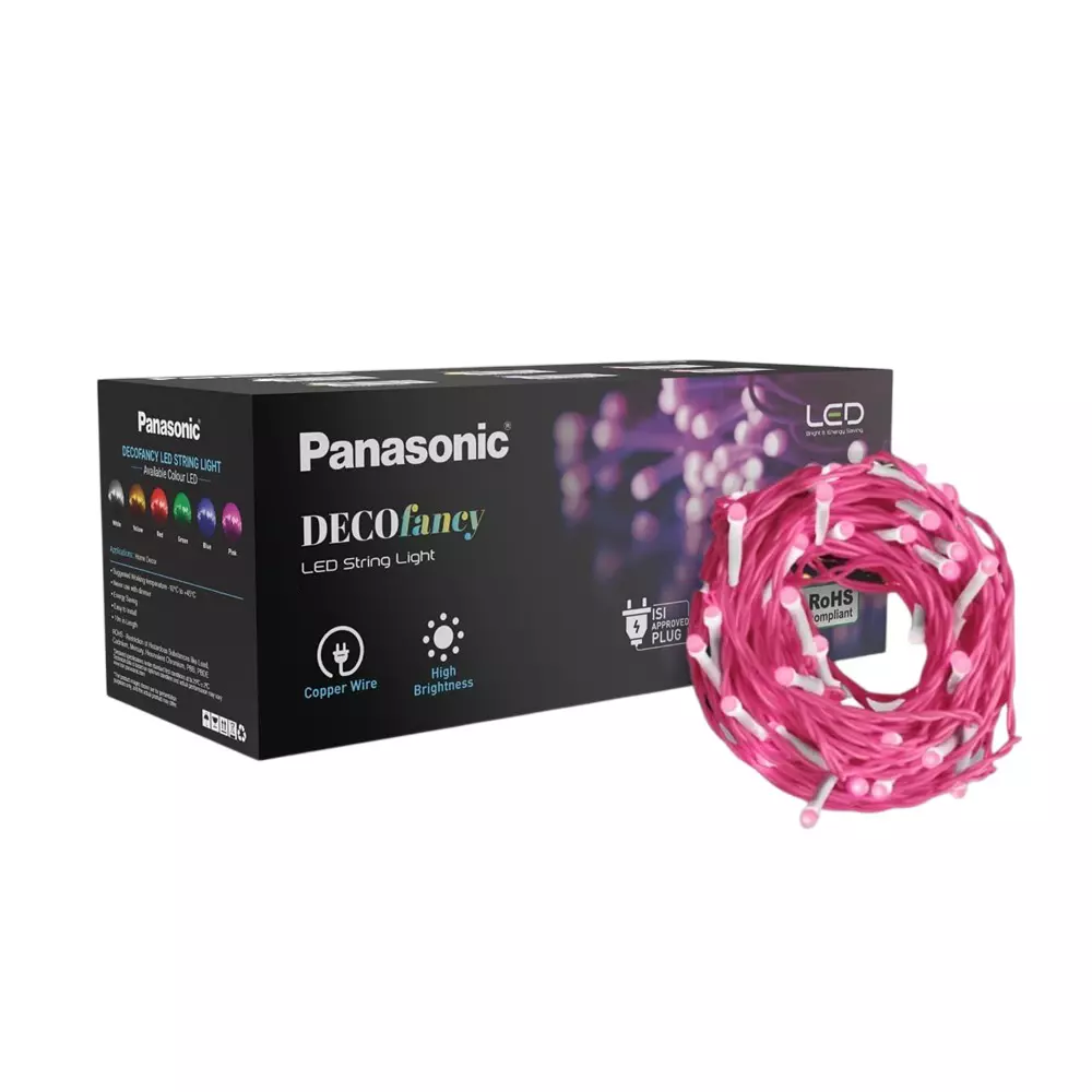 Panasonic String Light Pink 10 m, PLLM0103P