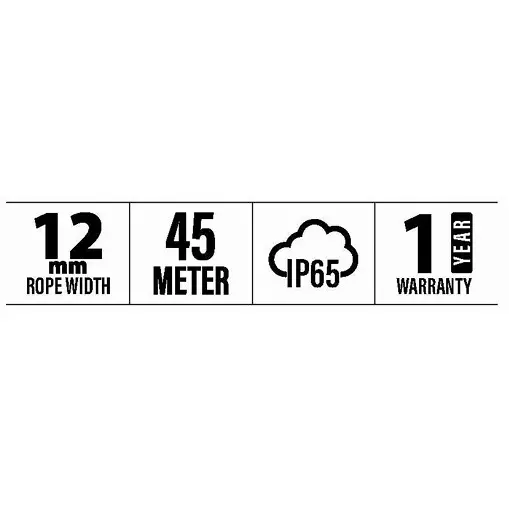 Sturlite VIGOR Rope Light 7.5 W/m 45 m Length Warm White, LG-0170-2835-120