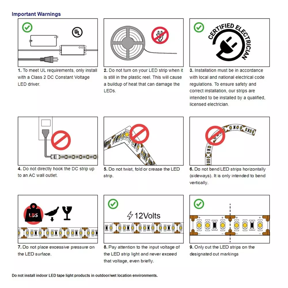 amiciVision LED Strip Light Red 120 LEDs/m & Length 5 m