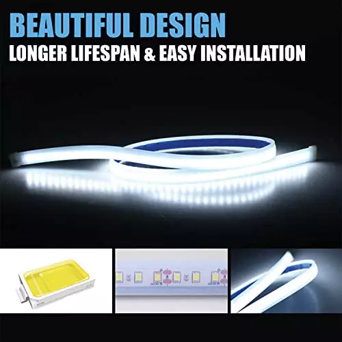 Allextreme DRL Front Daytime Running Hood Lamp Strip LED Light for Cars, SUVs, EXCLDH1