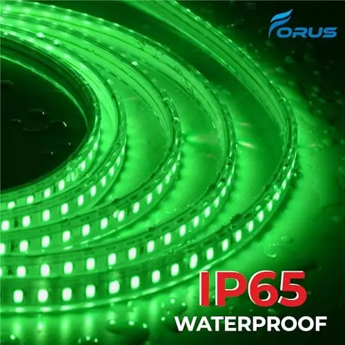 FORUS LED Rope Light Green Length 10 m