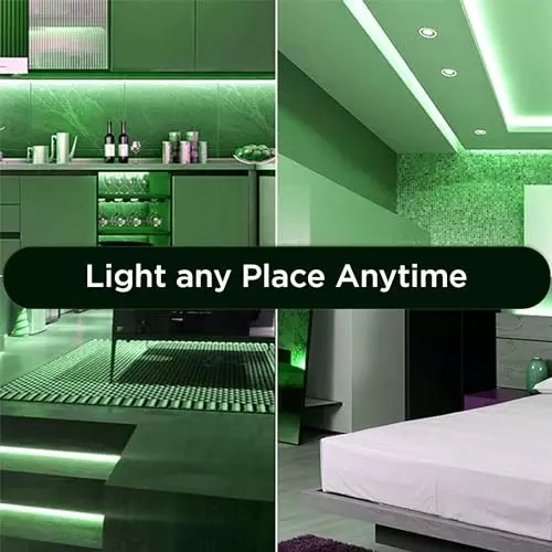 FORUS LED Rope Light Green Length 10 m