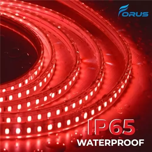 FORUS LED Rope Light Red Length 20 m