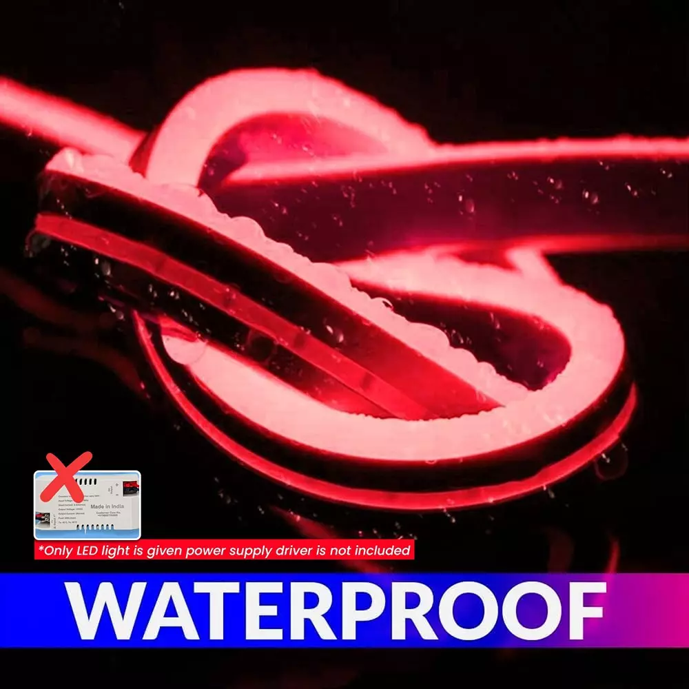 amiciVision Neon LED Strip Light Red & Length 5 m