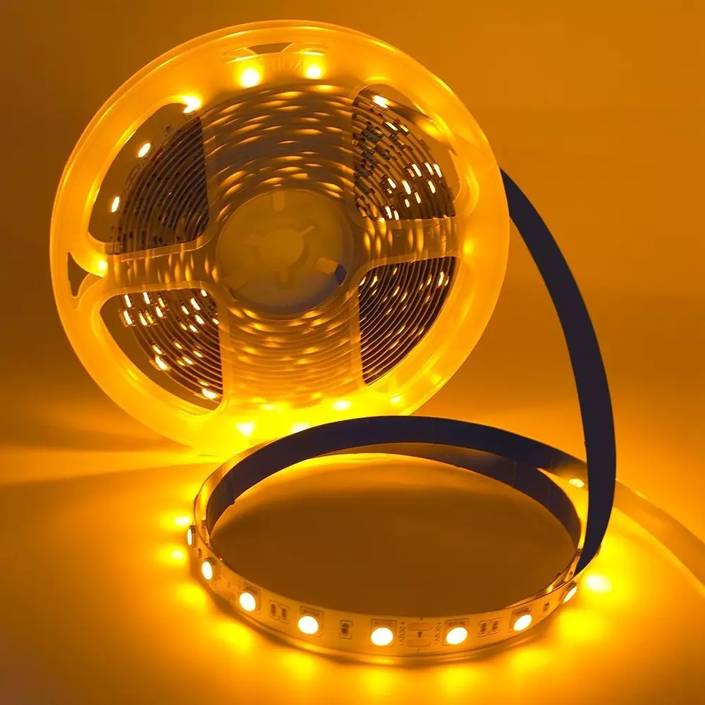 amiciVision LED Strip Light Amber 240 LEDs/m & Length 5 m
