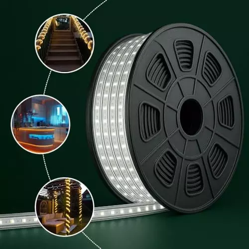 Humora LED Rope Light 50 m Energy Efficient Flexible Decorative Lighting 10 W Waterproof Copper Green