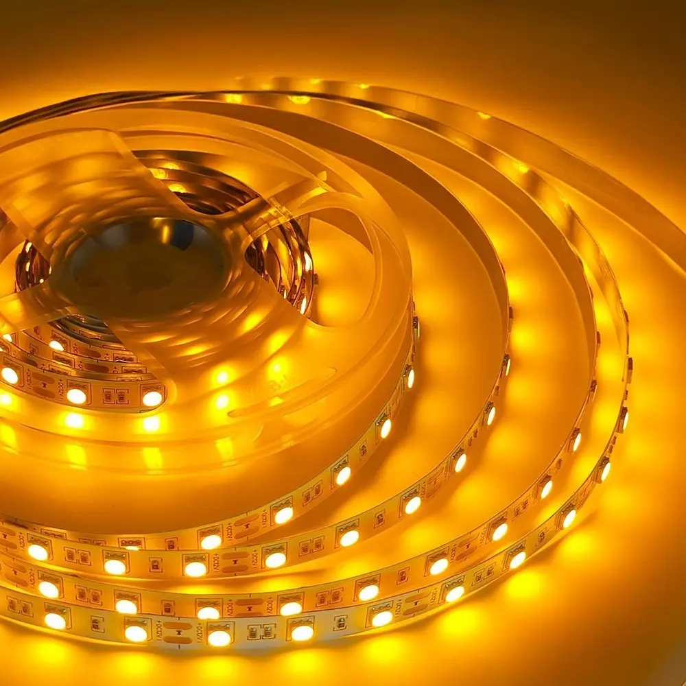 amiciVision LED Strip Light Amber 120 LEDs/m & Length 5 m