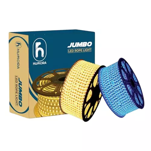 Humora LED Rope Light 50 m Energy Efficient Flexible Decorative Lighting 10 W Waterproof Copper Ice Blue