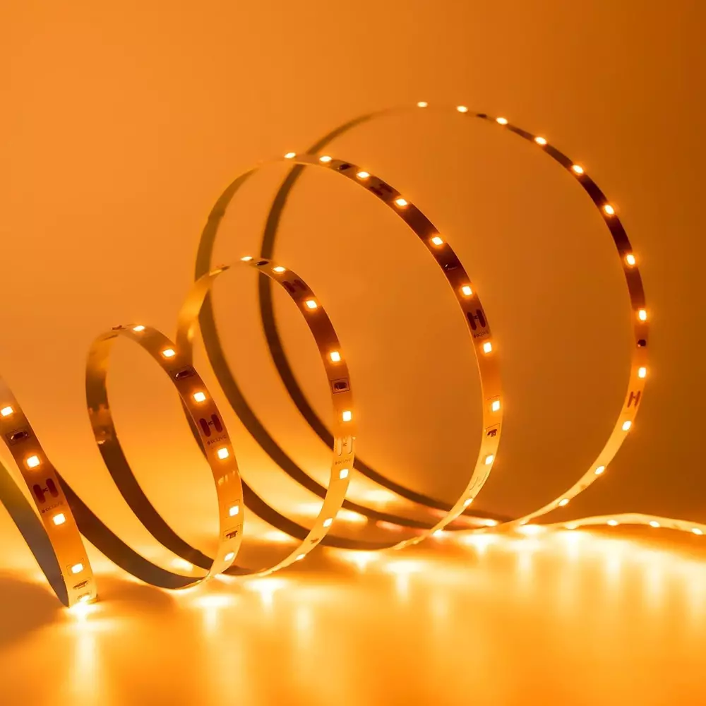 Magik 5 W Per Metre Stream LED Strip Light With Adapter Amber Color and Polypropylene Enclosure, RUSR006A1801 (Roll of 5 m)