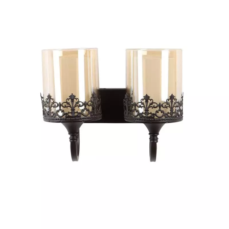 ELIANTE Wall Light Black Flush Mount Metal Without Bulb, S-255-2W