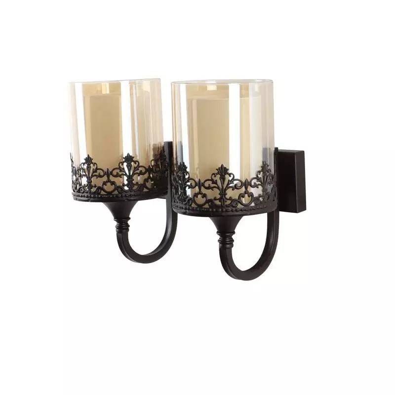 ELIANTE Wall Light Black Flush Mount Metal Without Bulb, S-255-2W