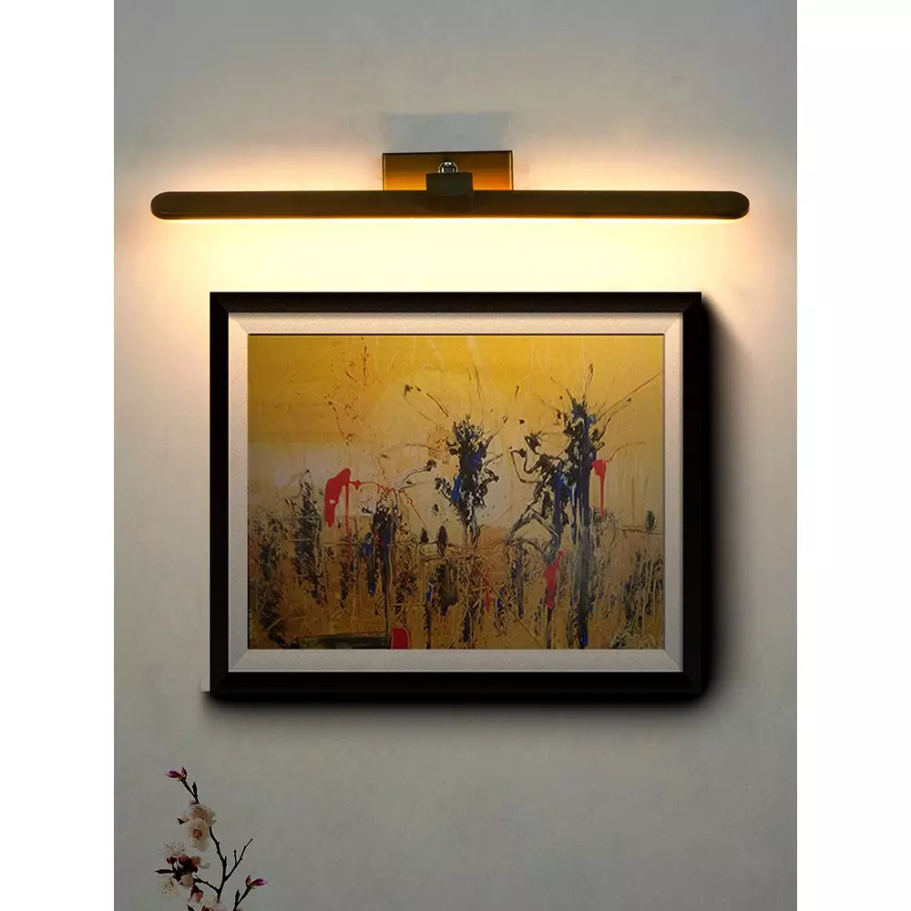 Fos Lighting Picture Light 12 W Aluminium Brass Antique, 1042Straight-AL-BRSA-LED-12W-3K-PL