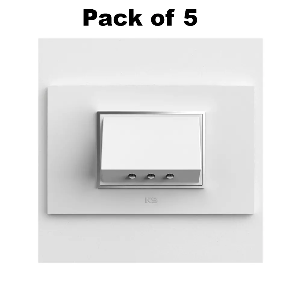 K9 Spark 3 Led Down Light Blue Blue Light Color & White Body Color for 3 /4 M Metal Box, 9561B (Pack of 5)
