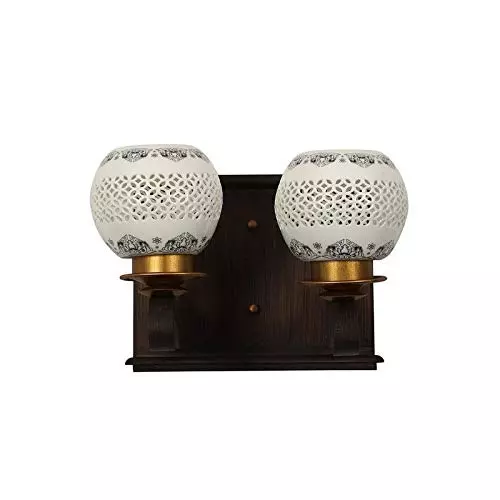 ELIANTE Wall Light Wooden Flush Mount Without Bulb, S-208A-2W