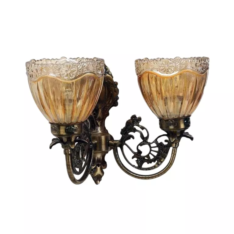 ELIANTE Fresh Wall Light Antique Brass Flush Mount Without Bulb, W-1121-2W