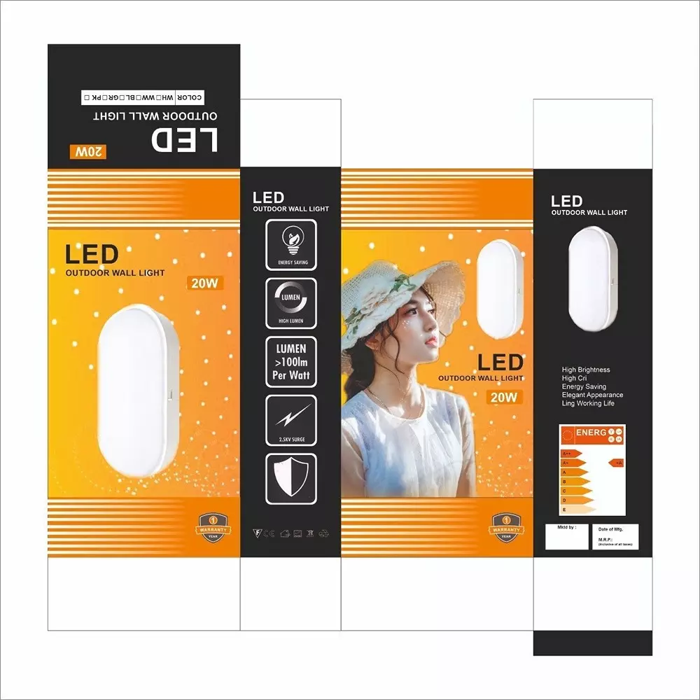 ATHARV BRIGHT Bulkhead Light 20 W cool white