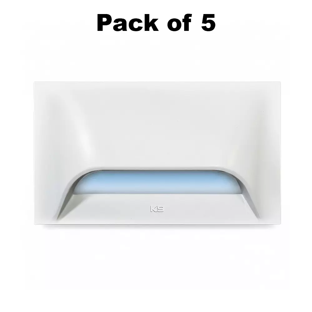 K9 Ambient Down Light Blue Blue Light Color & White Body Color for 3 /4 M Metal Box, 9560B (Pack of 5)