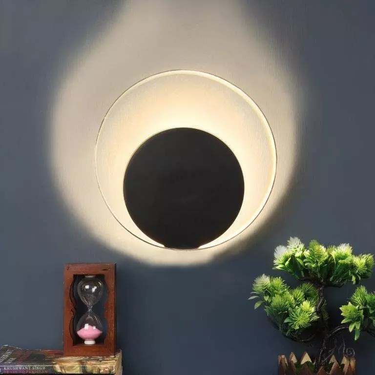 ELIANTE Wall Light Black Portable Corded Electric Indoor Flush Mount