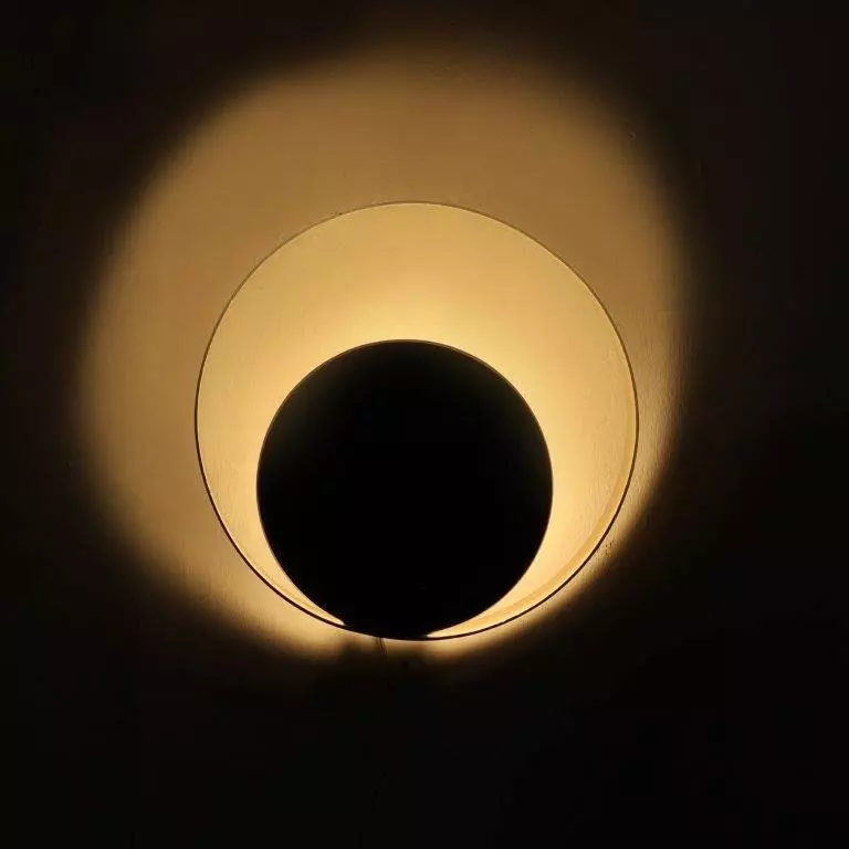 ELIANTE Wall Light Black Portable Corded Electric Indoor Flush Mount
